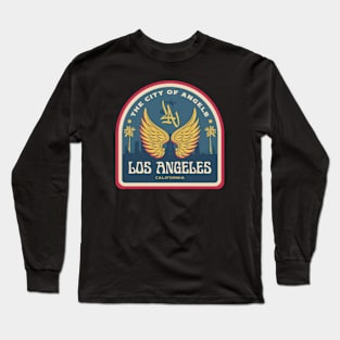 Vintage Los Angeles Print Long Sleeve T-Shirt